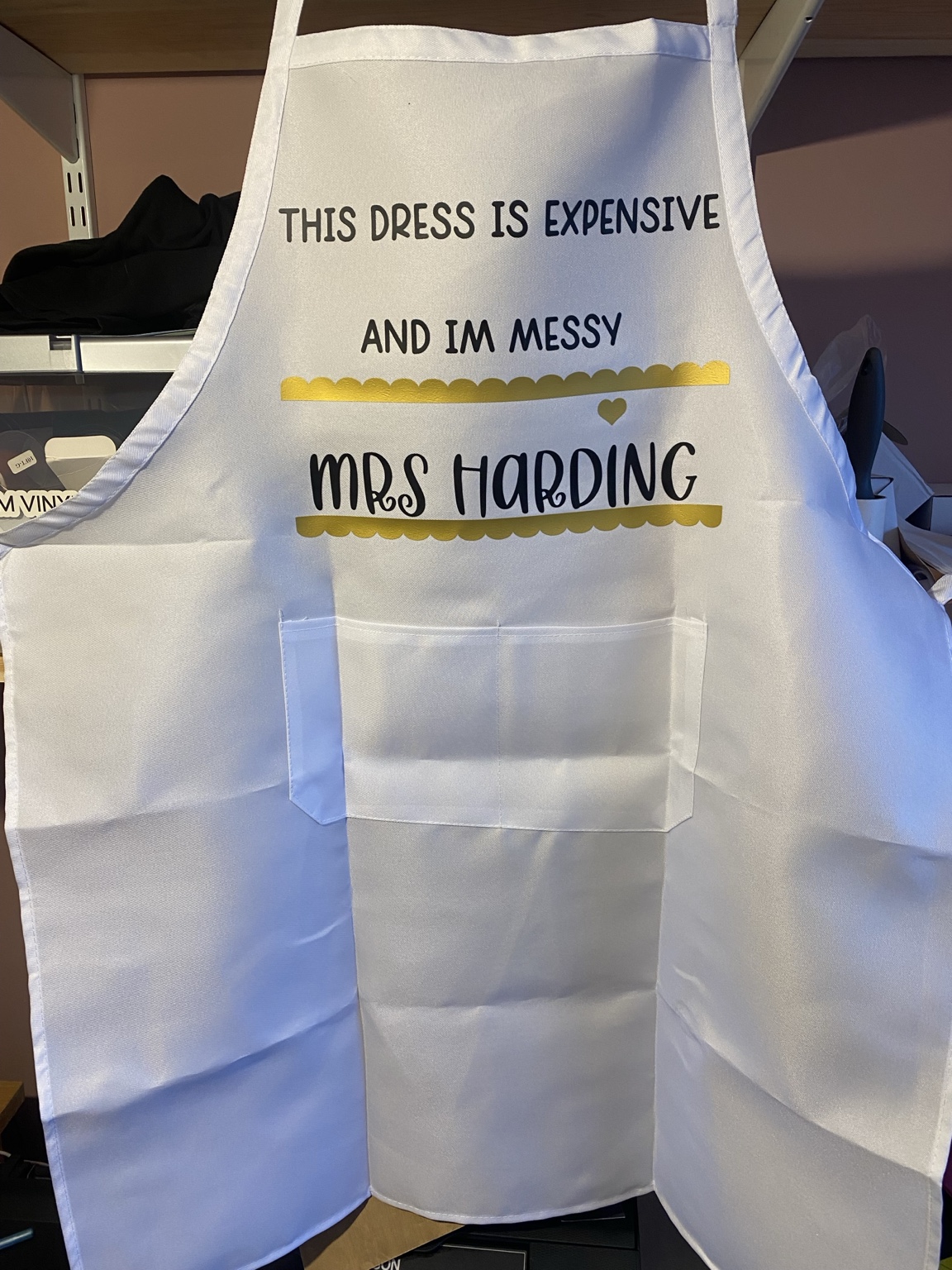 Personalised apron