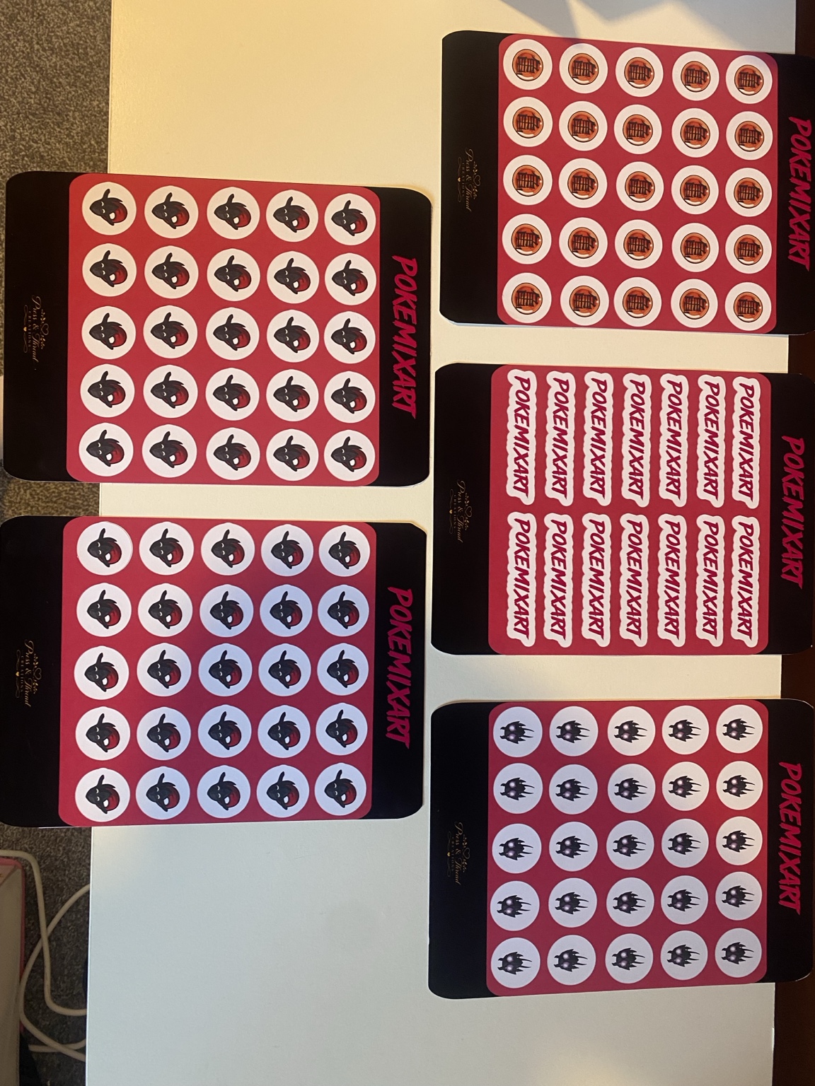 Printed personalised stickers